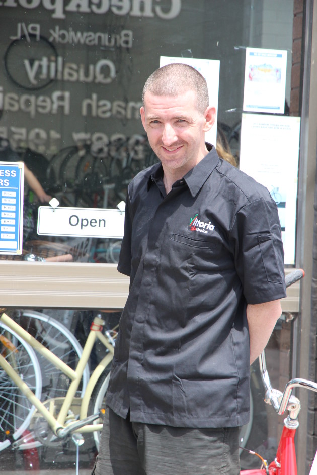 Ryan Bilszta has worked crazy hours since opening Samson Cycles, even opening on Christmas Day.